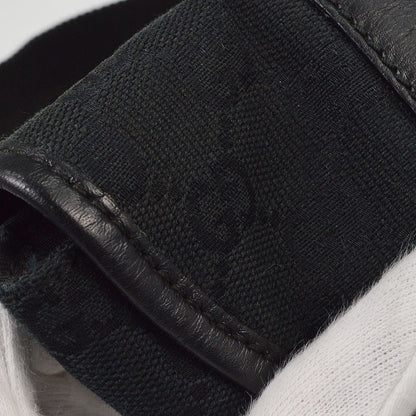 Gucci Waist Belt Bag (Outlet) GG Canvas and Leather, Black, Canvas, Crossbody Bag