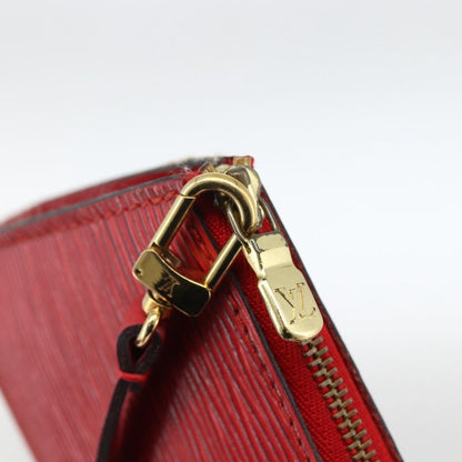 Louis Vuitton Pochette Accessoires Epi Leather, Red, Leather, Clutch