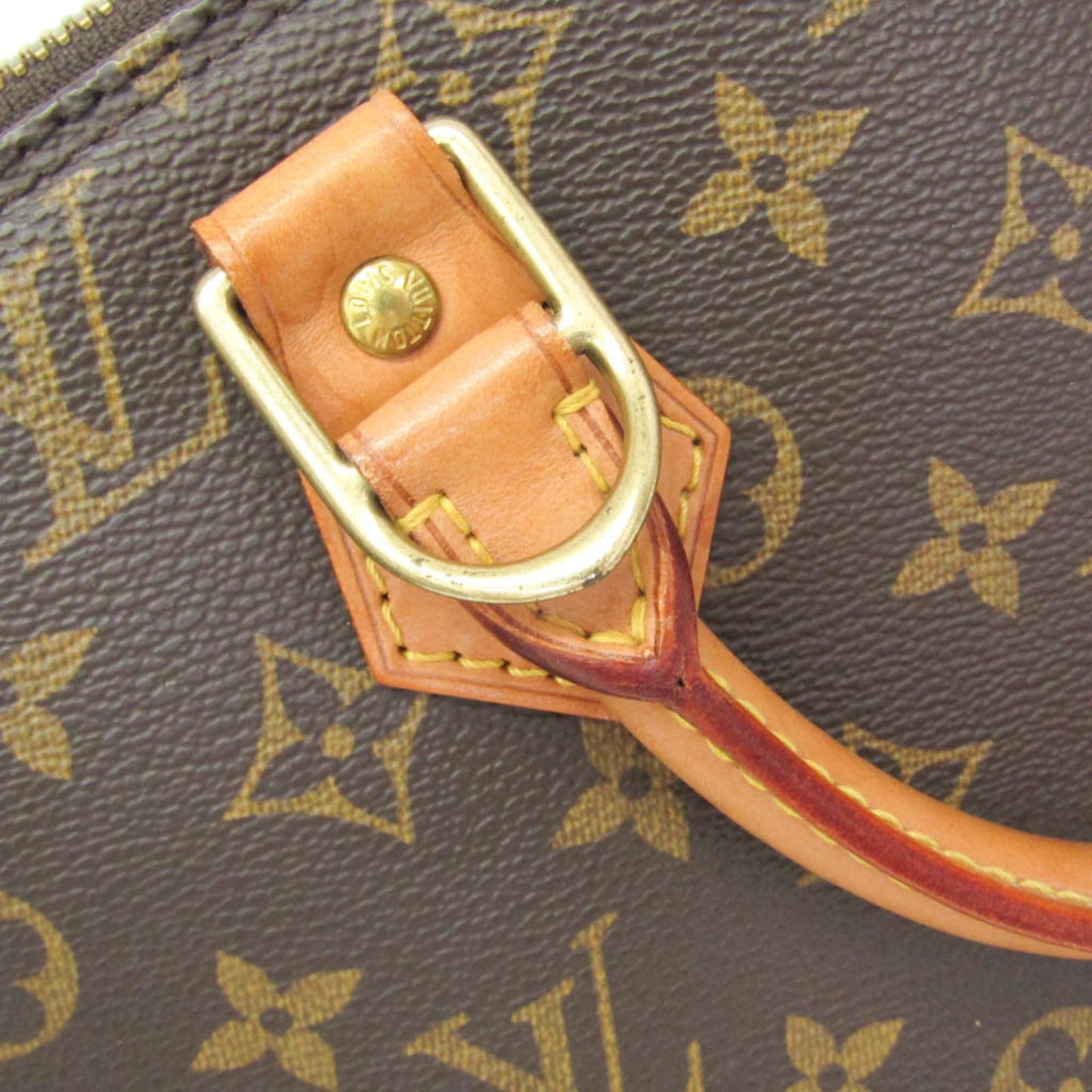 Louis Vuitton Alma Monogram, Brown, Canvas, Handbag