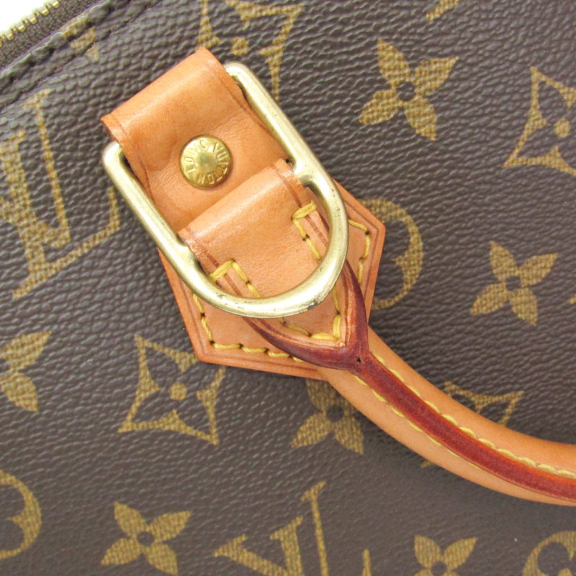 Louis Vuitton Alma Monogram, Brown, Canvas, Handbag