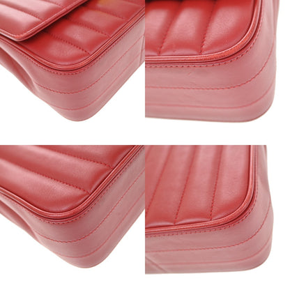 Saint Laurent Vicky Vertical Quilted Leather, Red, Leather, Crossbody Bag