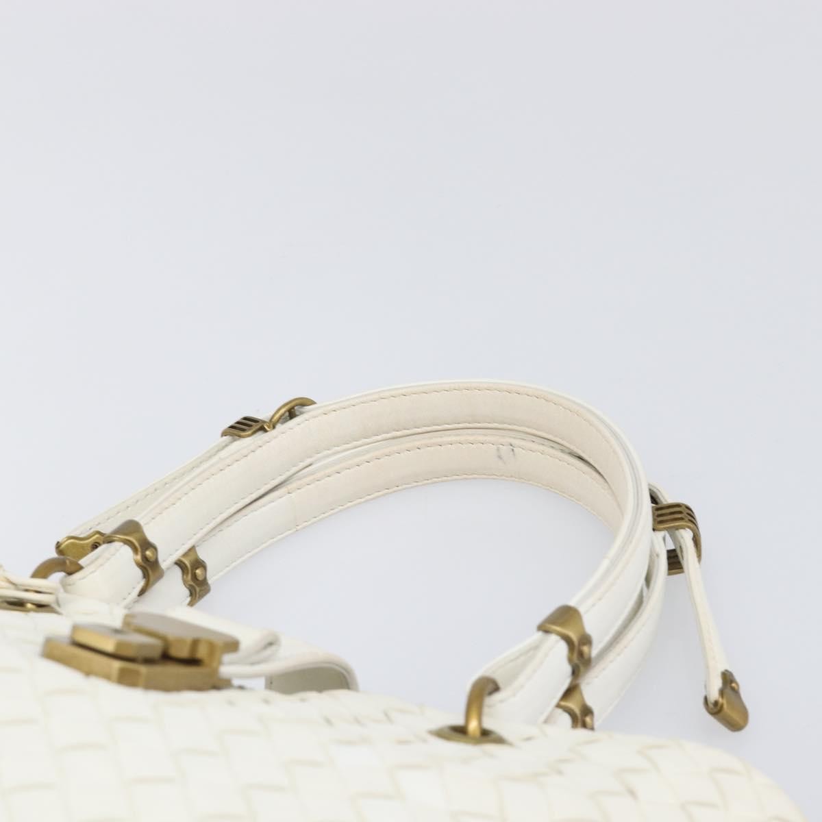 Bottega Veneta Capri Tote Intrecciato Nappa, White, Leather, Tote Bag