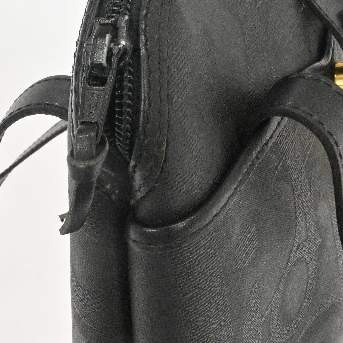 Christian Dior Vintage Canvas, Black, PVC, Tote Bag
