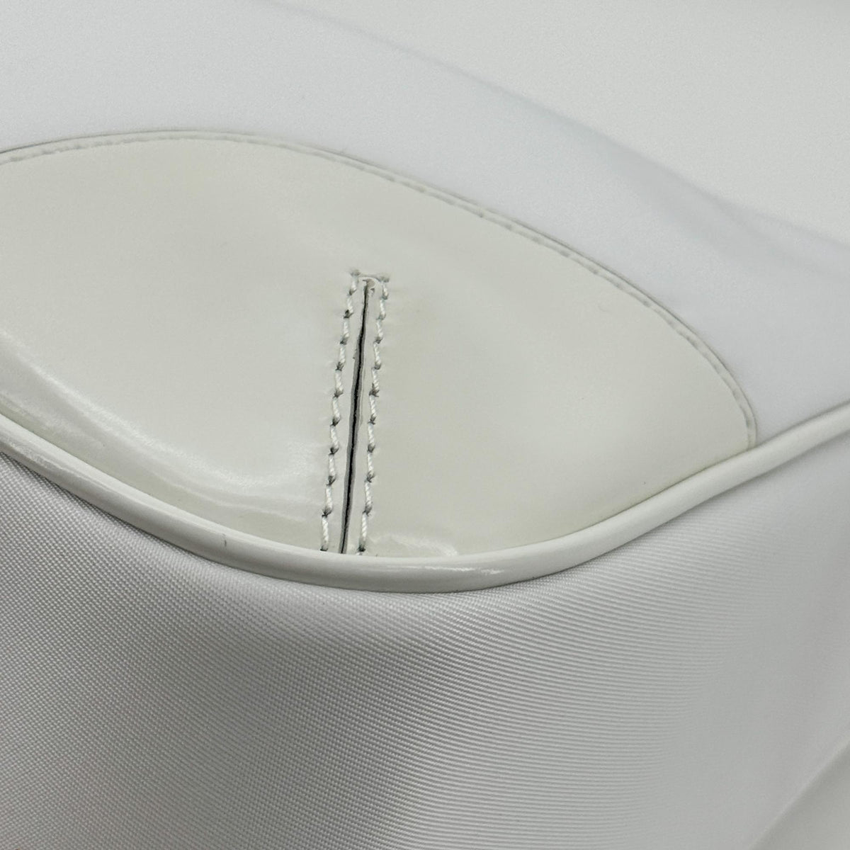 Prada Re-Edition 2004 Nylon and Leather, White, Nylon, Shoulder Bag