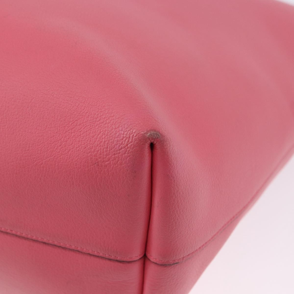 Saint Laurent Shopper Leather, Pink, Leather, Tote Bag