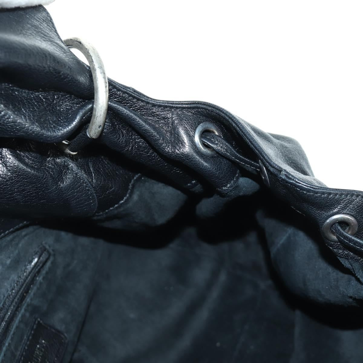 Saint Laurent Vintage Shoulder bag Leather, Black, Leather, Shoulder Bag