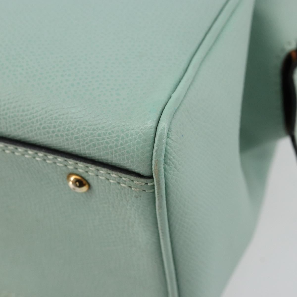 Celine Vintage Leather, Blue, Leather, Handbag
