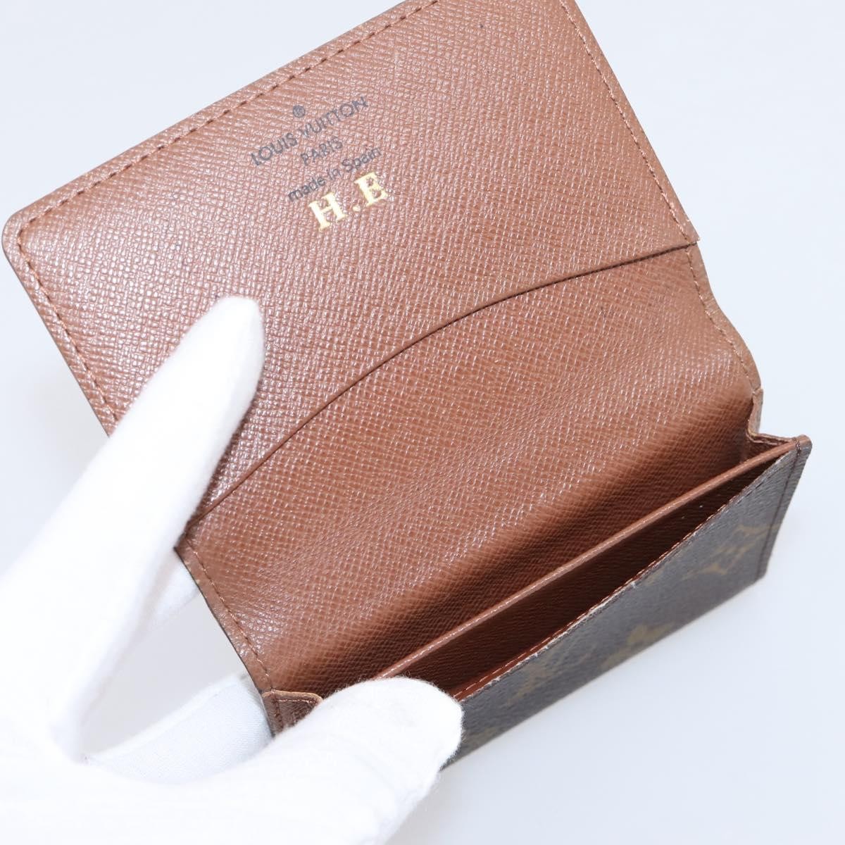 Louis Vuitton Bifold Card Case Canvas, Brown, Canvas, Clutch