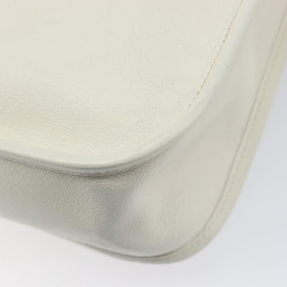 Hermes Vespa Courchevel, White, Leather, Shoulder Bag