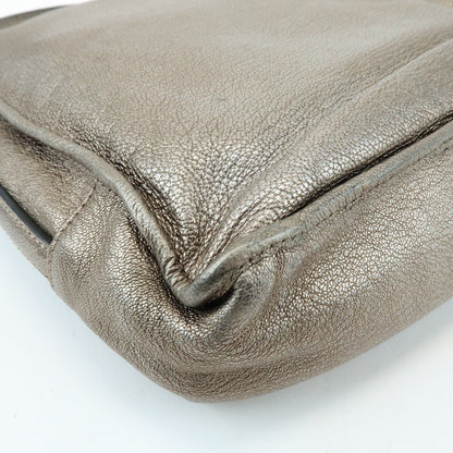 Loewe Shoulder bag Leather, Silver, Leather, Shoulder Bag