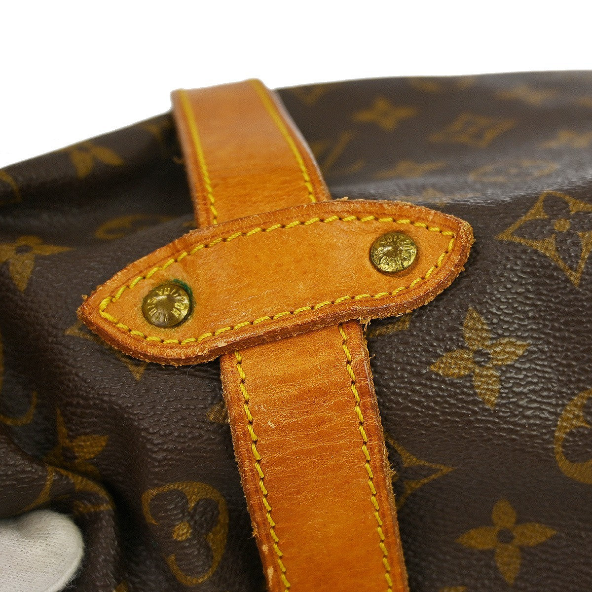 Louis Vuitton Saumur Monogram, Brown, Canvas, Shoulder Bag