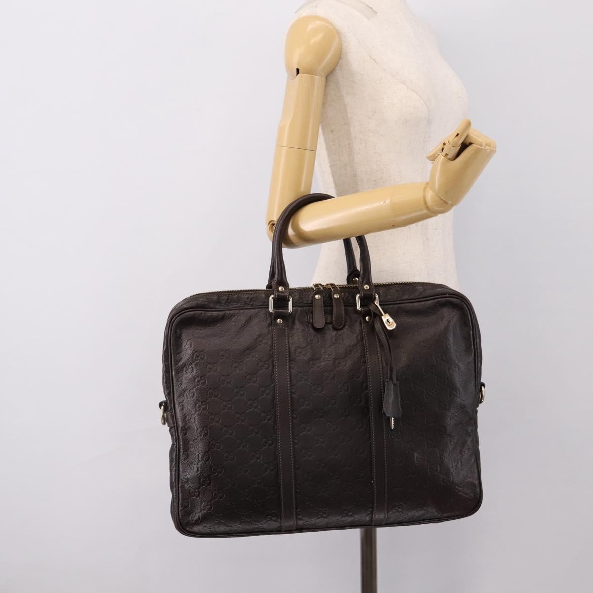 Gucci Eden Guccissima Leather, Brown, Leather, Briefcase