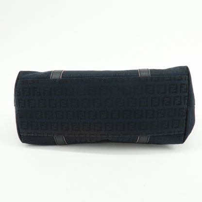 Fendi Superstar Zucchino Canvas, Black, Canvas, Tote Bag