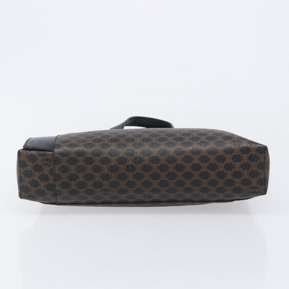 Celine Vintage Macadam Canvas and Leather, Black, Canvas, Handbag
