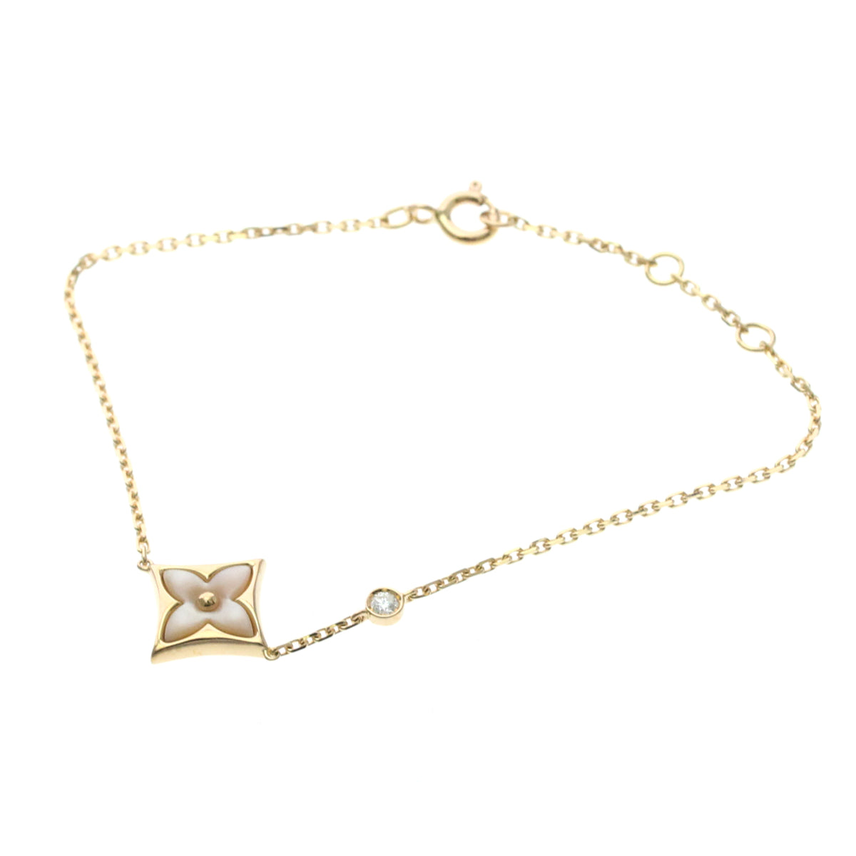 Louis Vuitton Color Blossom BB Star 18K Rose Gold with Mother of Pearl and Diamond, Gold, Pink Gold, Bracelet