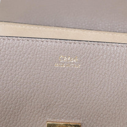 Chloe Drew Crossbody Bag Leather, BEIGE, LEATHER, Shoulder bag