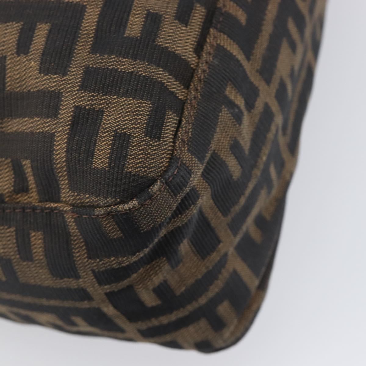 Fendi Logo Zucca Zucca, Brown, Canvas, Shoulder Bag