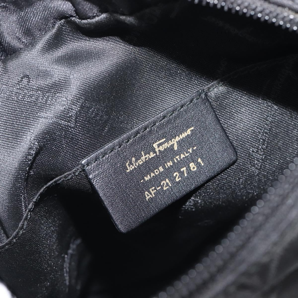 Salvatore Ferragamo Vintage Canvas, Black, Canvas, Shoulder Bag