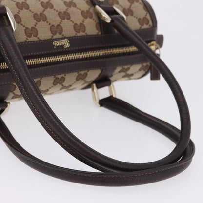 Gucci Abbey Boston Canvas, Beige, Canvas, Shoulder Bag