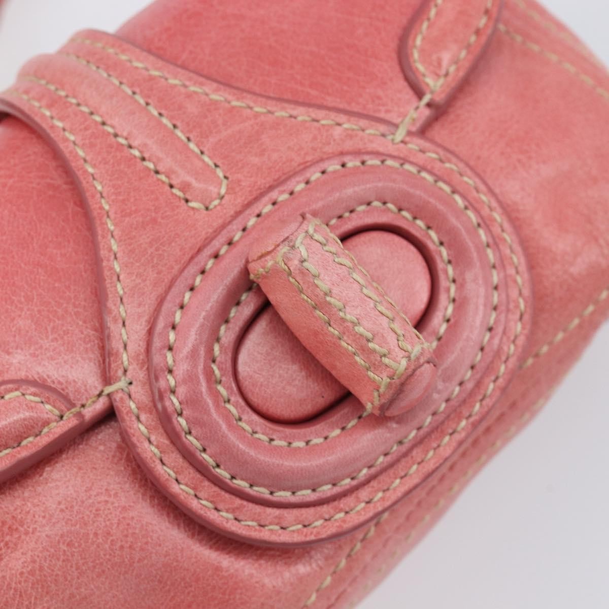 Prada Turnlock Flap Soft Calf, Pink, Leather, Shoulder Bag