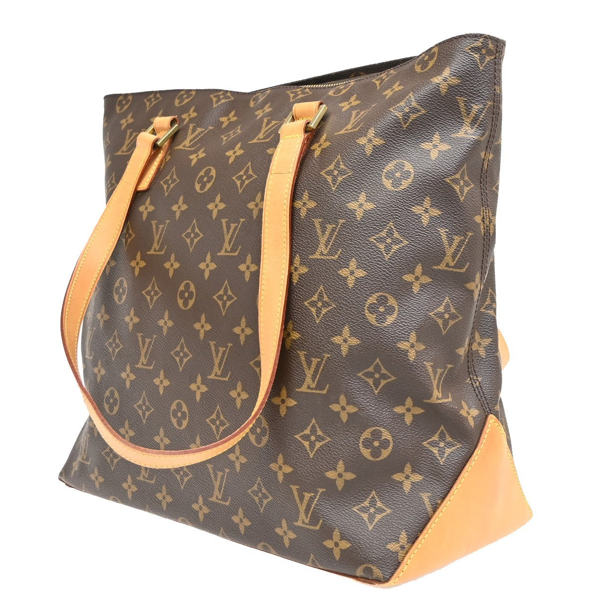 Louis Vuitton Cabas Mezzo Monogram Canvas, Brown, Canvas, Tote Bag