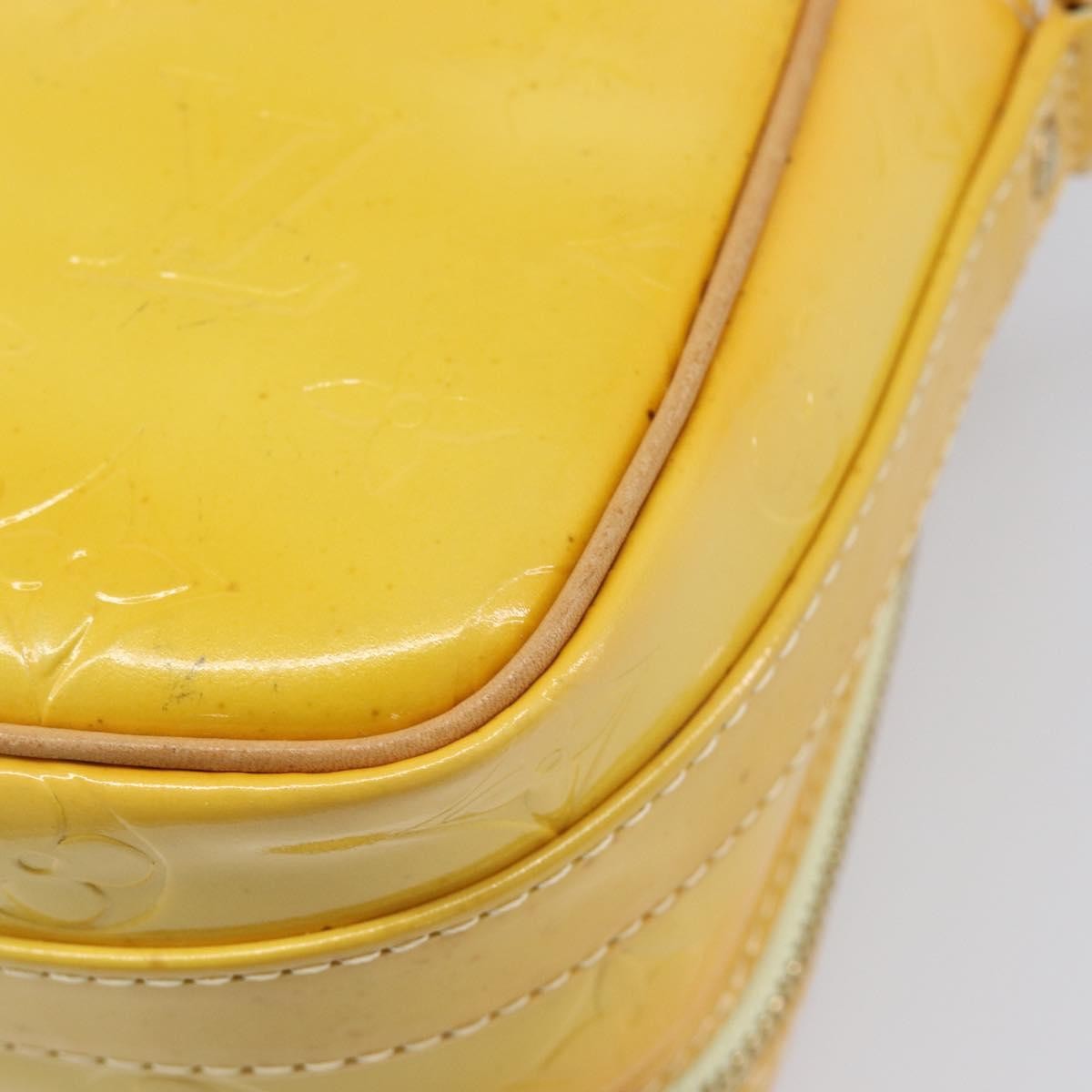 Louis Vuitton Wooster Monogram Vernis, Yellow, Patent Leather, Handbag