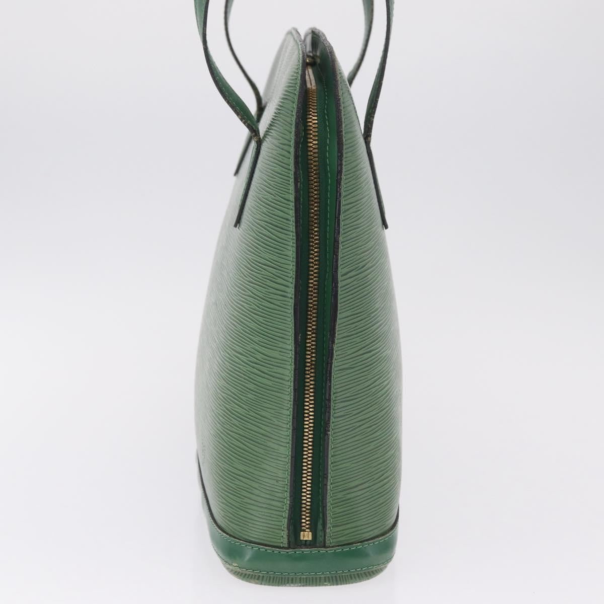 Louis Vuitton Lussac Epi Leather, Green, Leather, Handbag