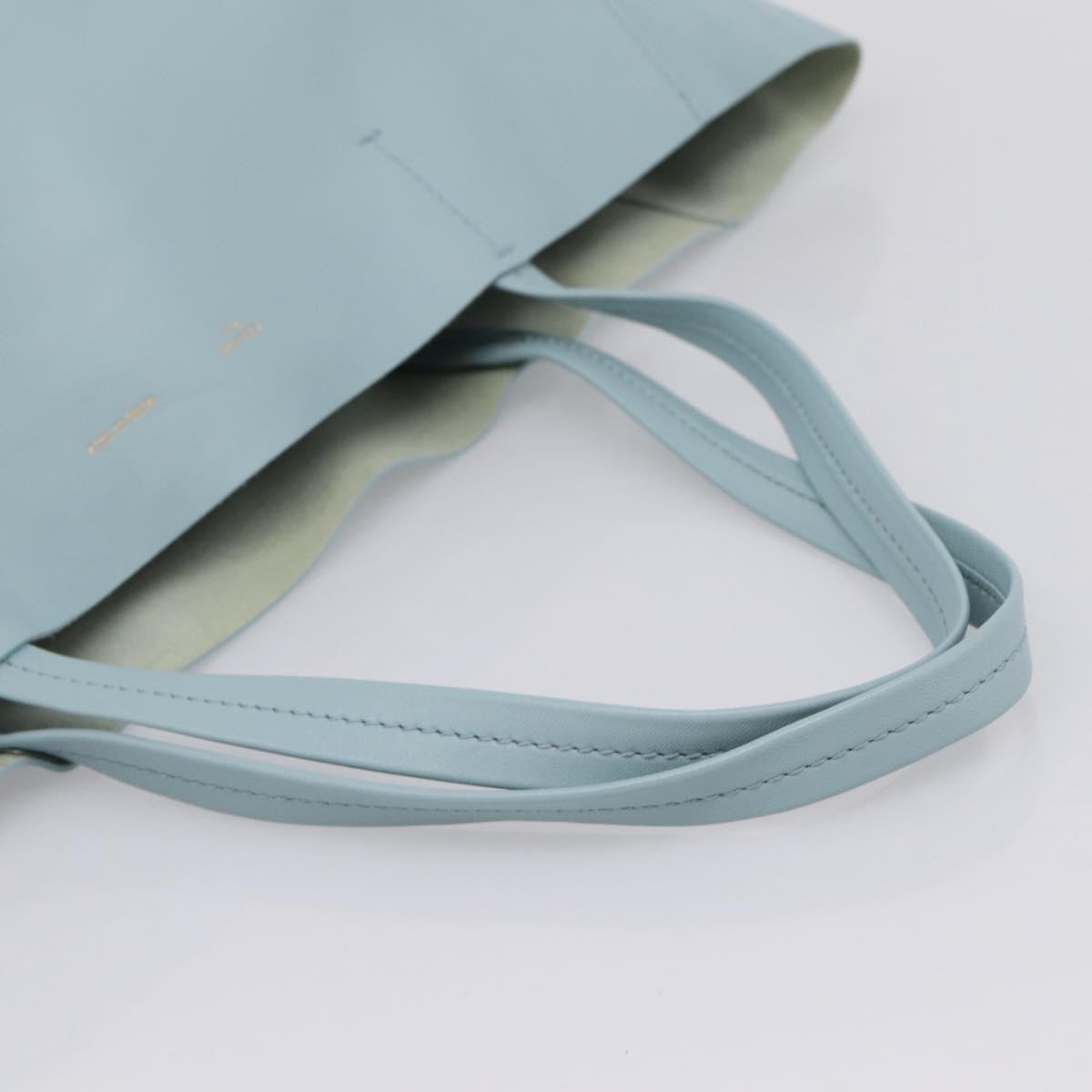 Celine Horizontal Bi-Cabas Leather, Blue, Leather, Tote Bag