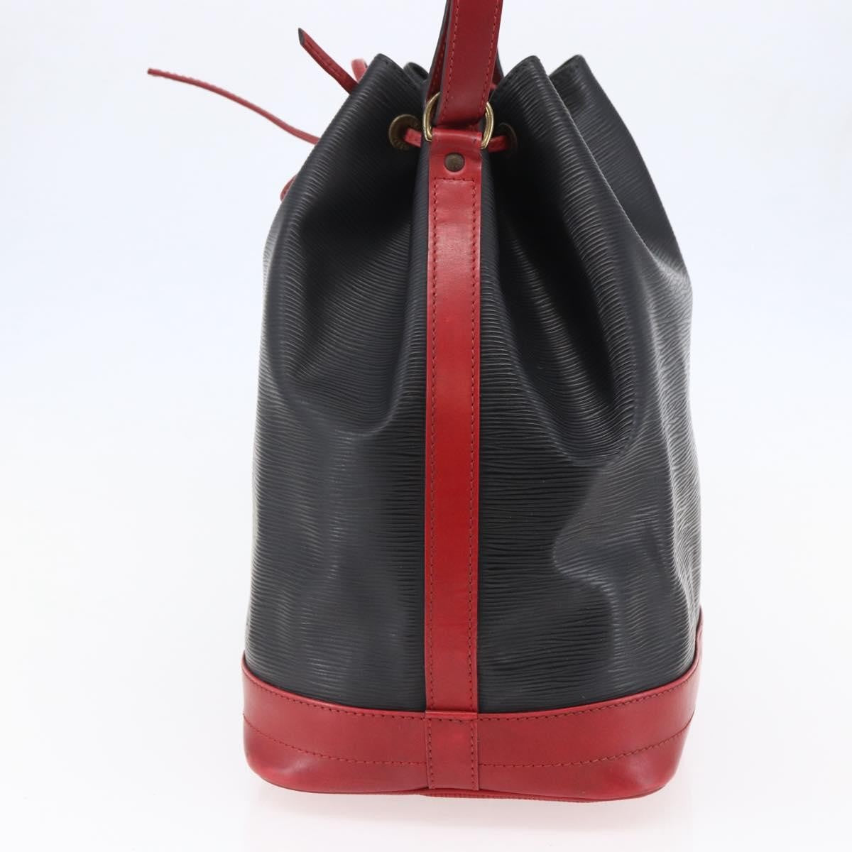 Louis Vuitton Bicolor Noe Epi Leather, Black, Leather, Handbag