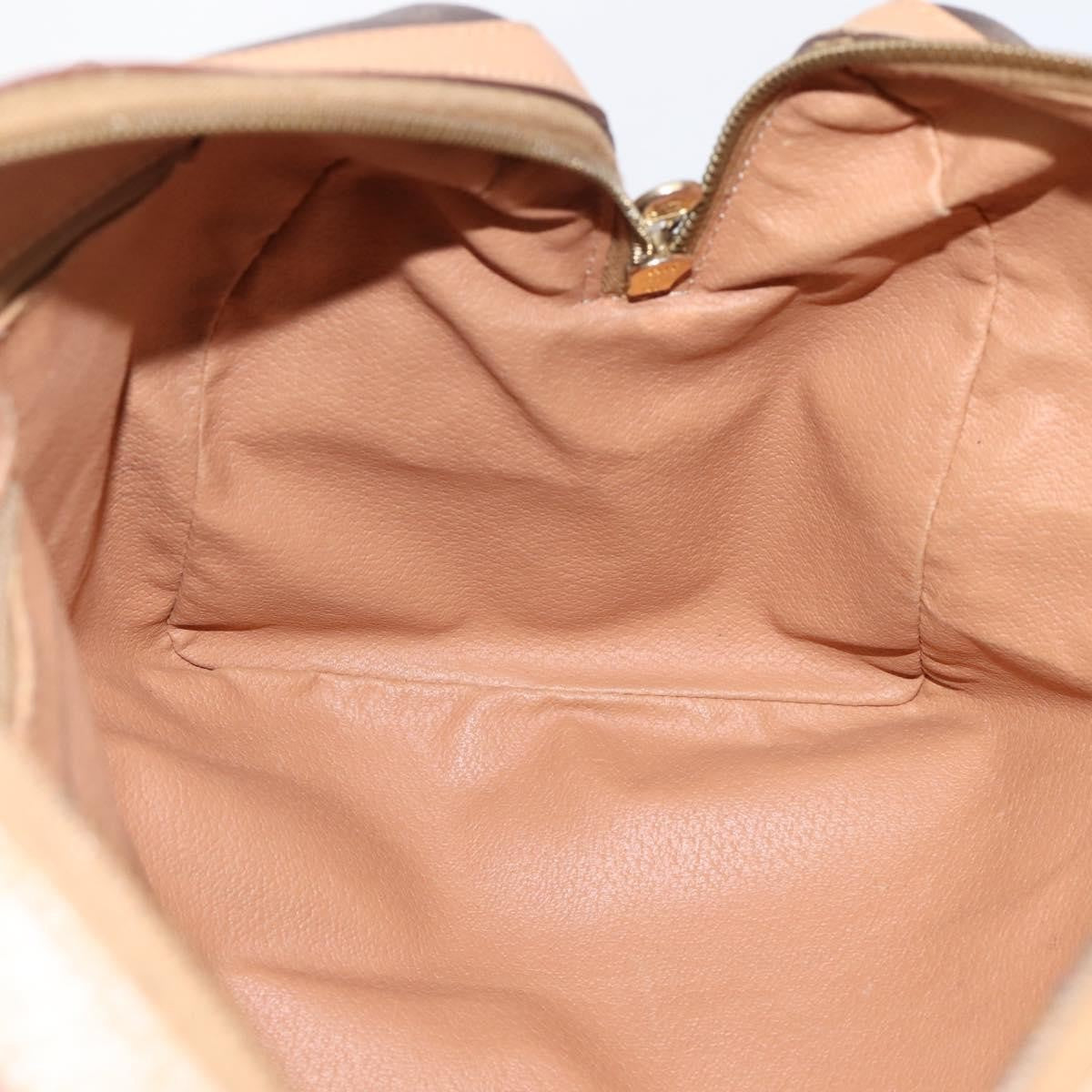 Celine boston Macadam Canvas, Brown, Canvas, Travel Bag