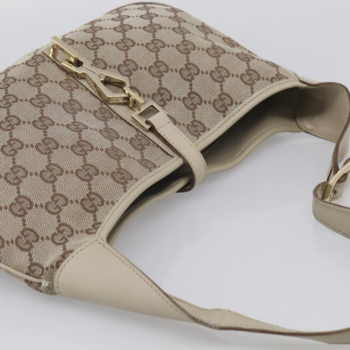 Gucci Jackie GG Canvas, Beige, Canvas, Tote Bag