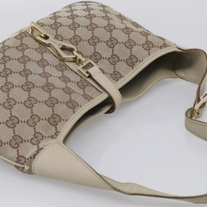 Gucci Jackie GG Canvas, Beige, Canvas, Tote Bag