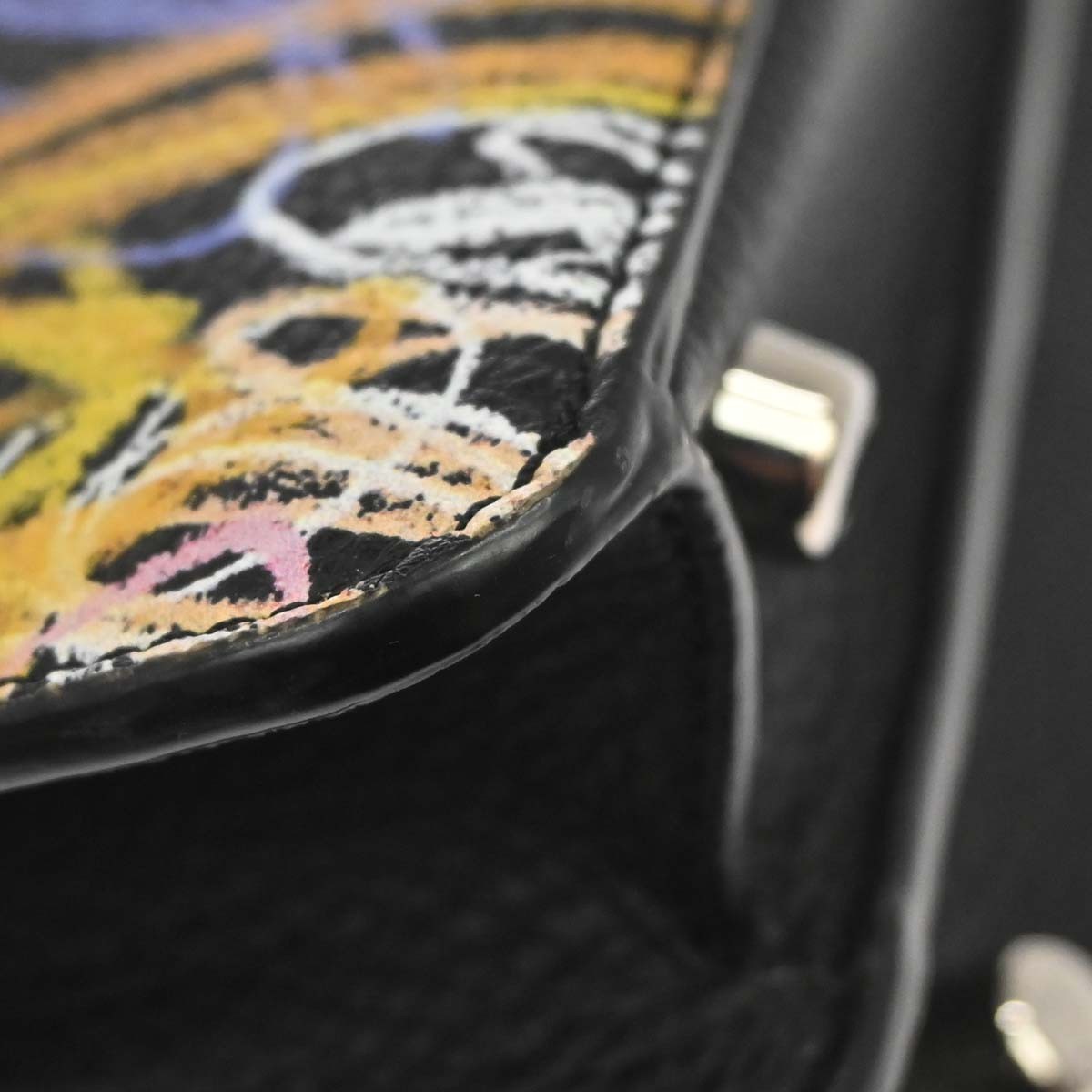 Fendi Peekaboo ISeeU Printed Leather, Multicolour, Leather, Handbag