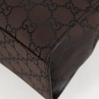 Gucci Bamboo tote bag Canvas, BROWN, CANVAS, Handbag