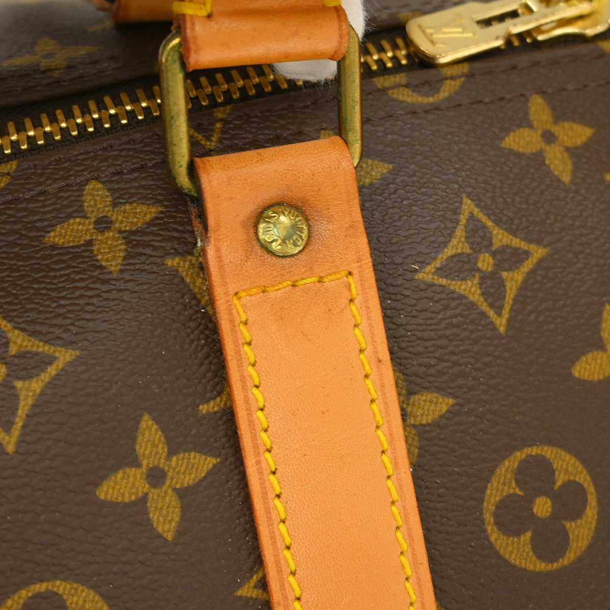 Louis Vuitton Keepall Monogram, Brown, Canvas, Travel Bag
