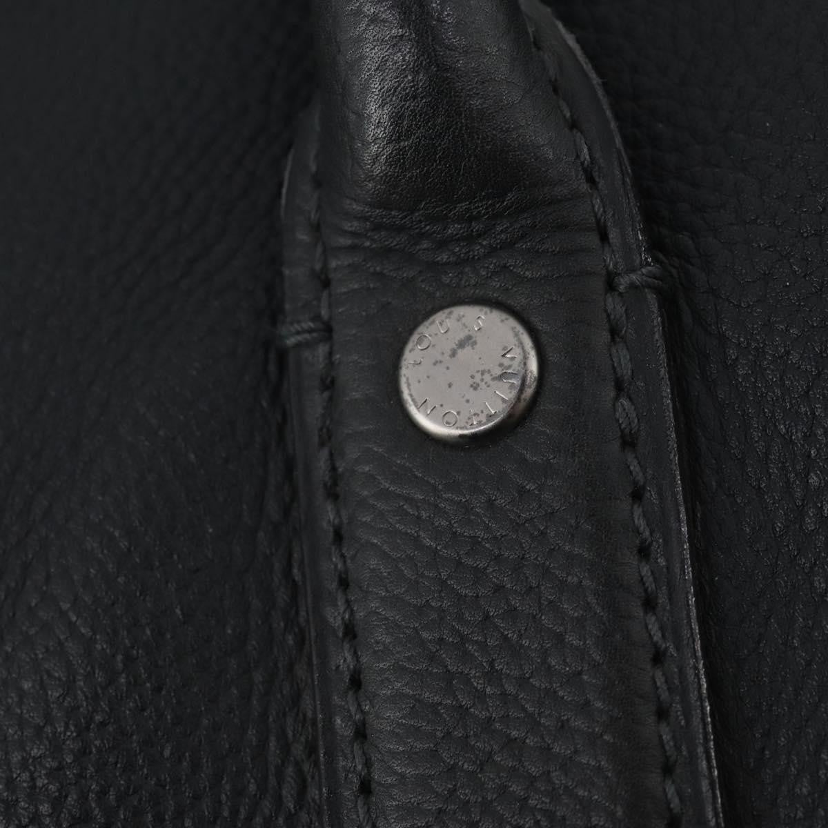 Louis Vuitton Aerogram Keepall Bandouliere Leather, Black, Leather, Travel Bag