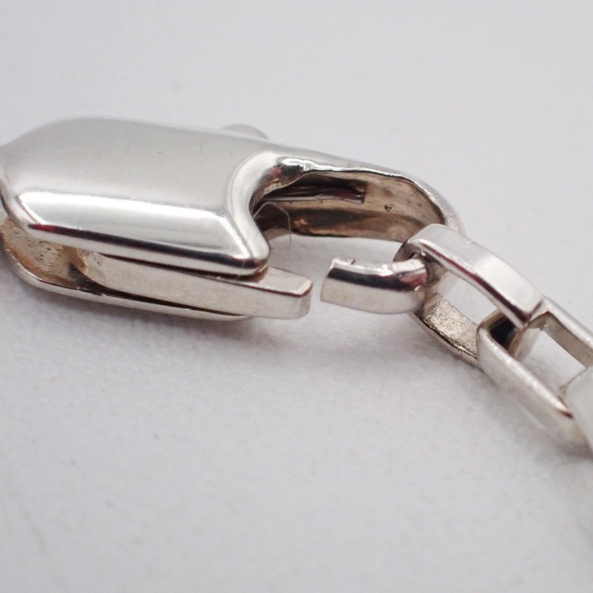 Gucci Logo Plate Sterling Silver, Silver, Silver, Necklace