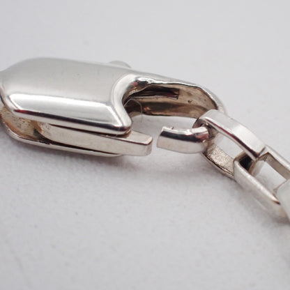 Gucci Logo Plate Sterling Silver, Silver, Silver, Necklace