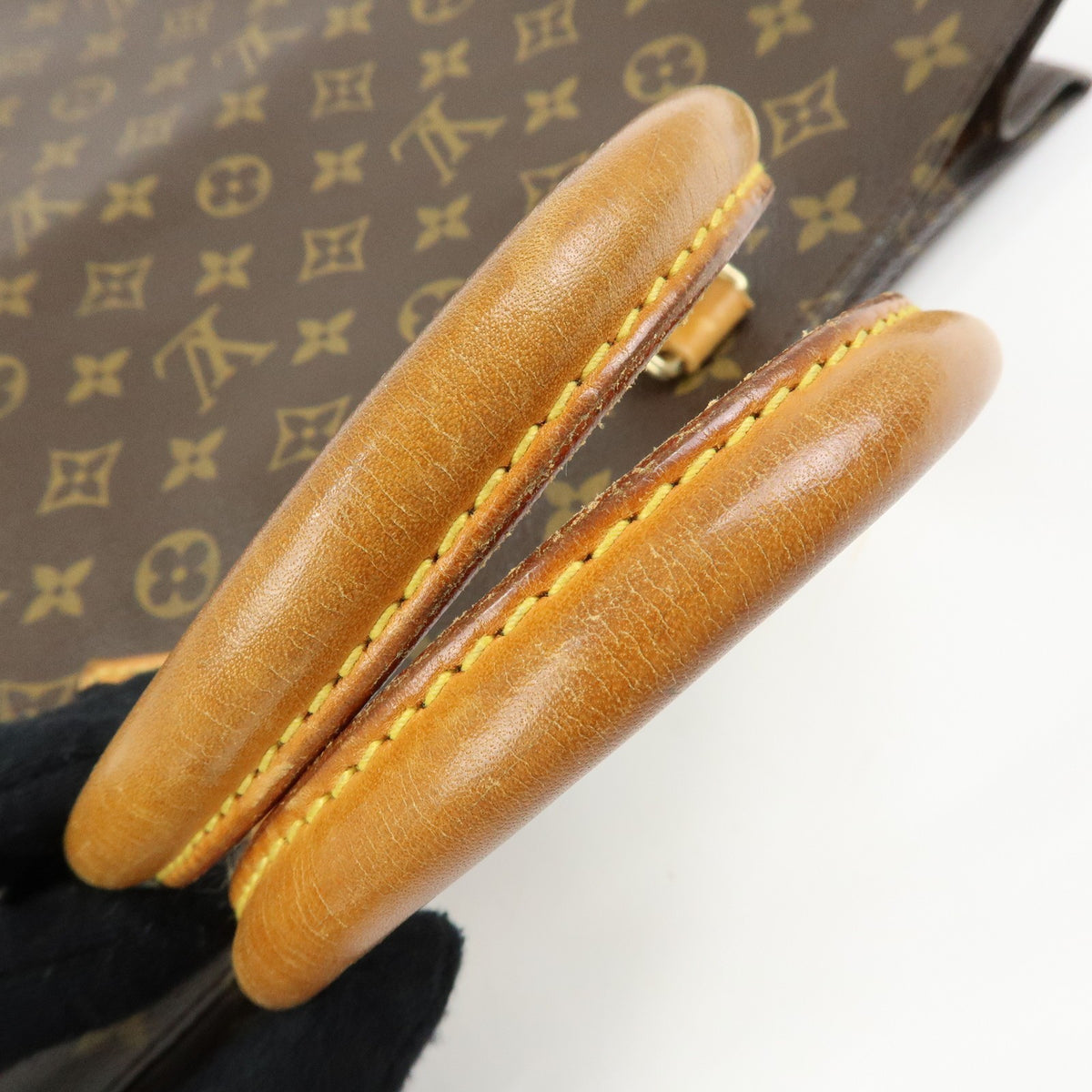 Louis Vuitton Vintage Sac Plat Monogram Canvas, Brown, Canvas, Handbag