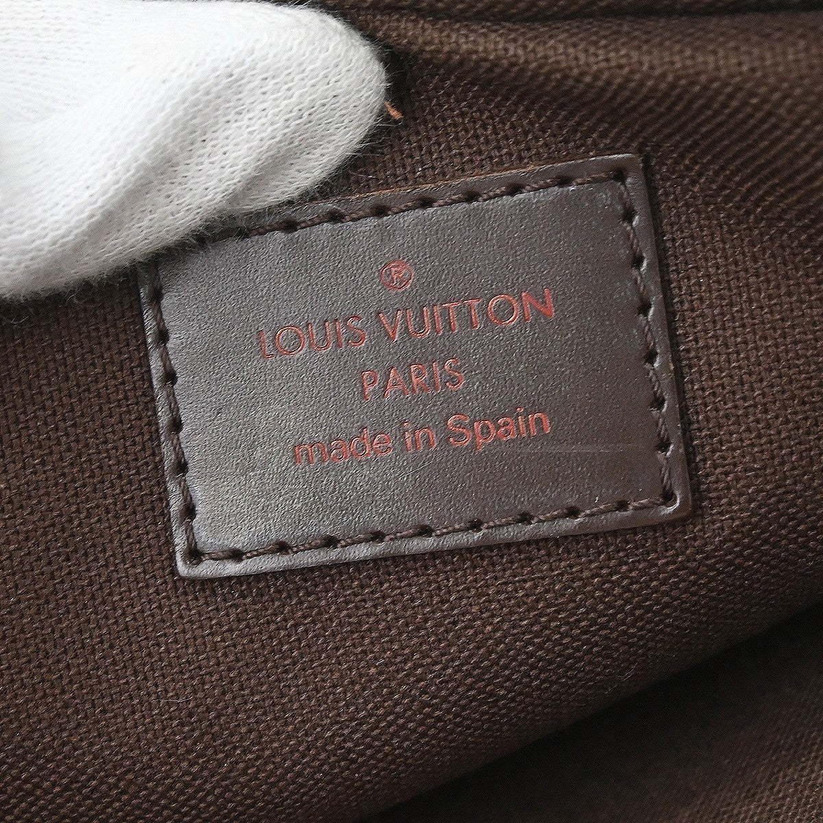 Louis Vuitton Brooklyn Bum Damier Ebene, Brown, Canvas, Clutch