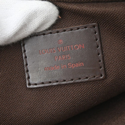 Louis Vuitton Brooklyn Bum Damier Ebene, Brown, Canvas, Clutch