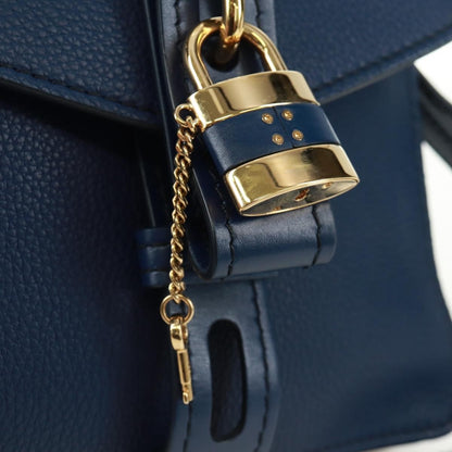 Chloe Aby Day Leather, Blue, Leather, Handbag