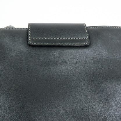 Bvlgari Tote Leather, Black, Leather, Tote Bag