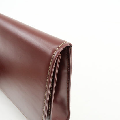 Cartier Must de Cartier Clutch Leather, Burgundy, Leather, Clutch