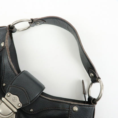 Louis Vuitton Solar Mahina Leather, Black, Leather, Handbag