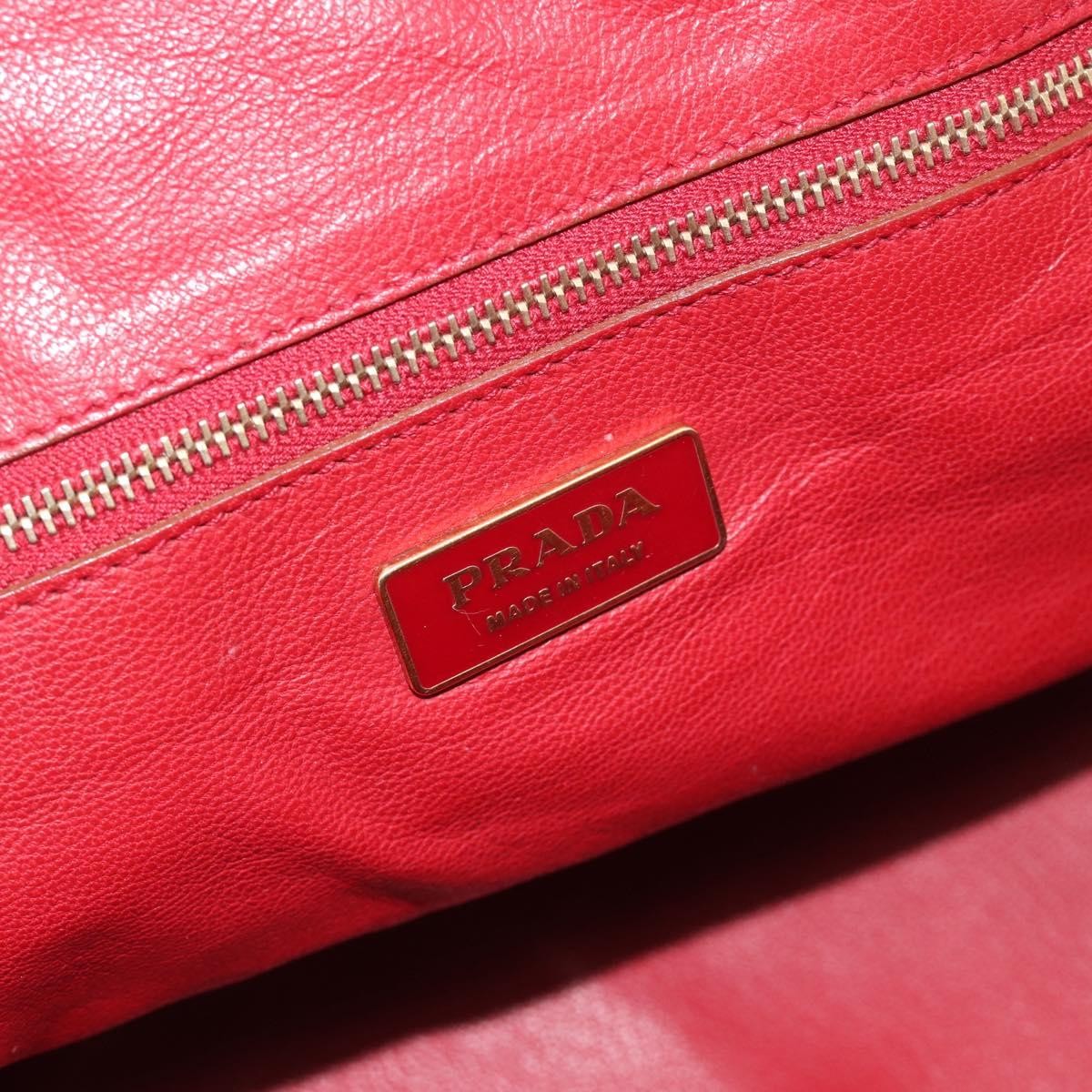 Prada Promenade Saffiano Leather, Red, Leather, Handbag