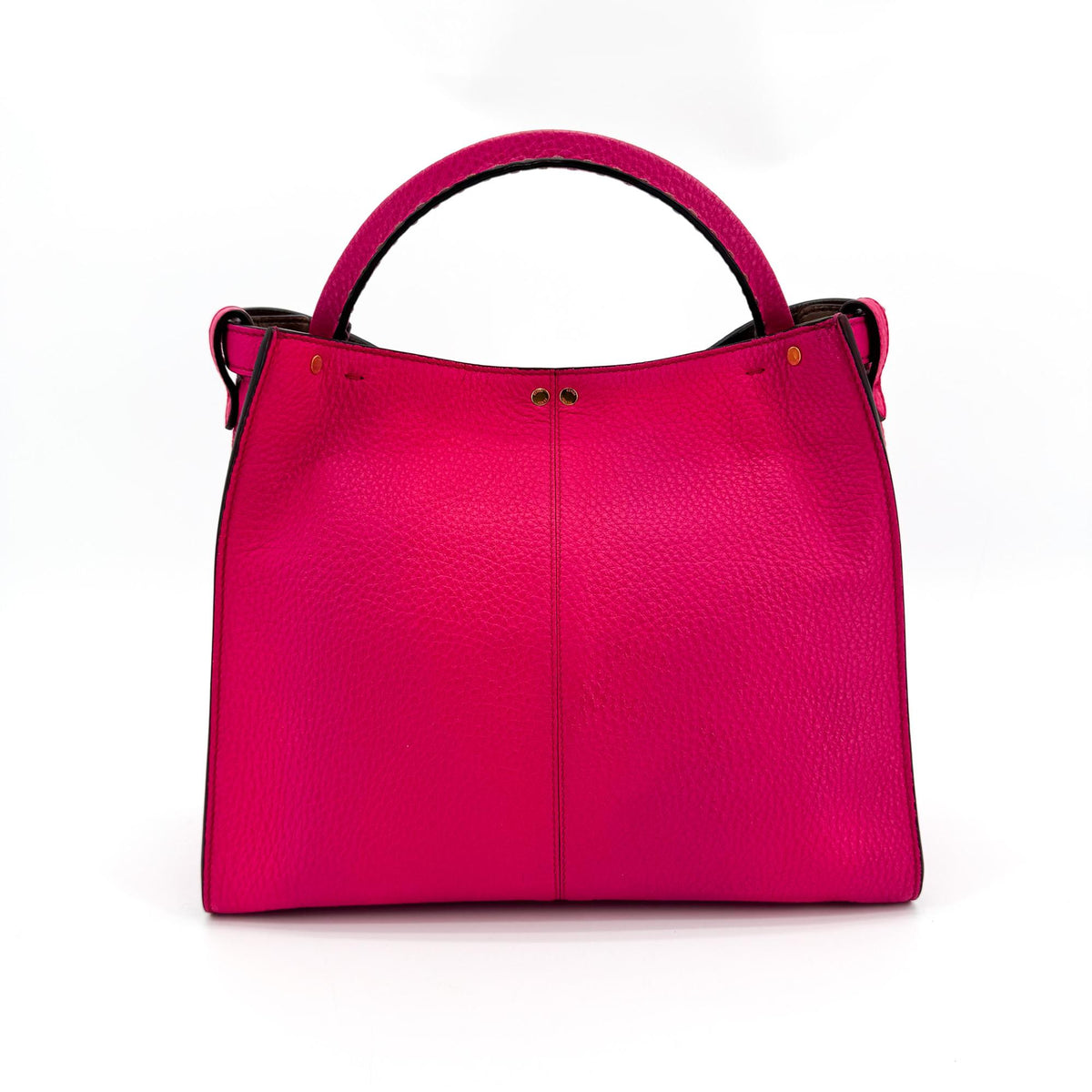 Fendi Selleria Peekaboo Essentially Leather, Pink, Leather, Handbag