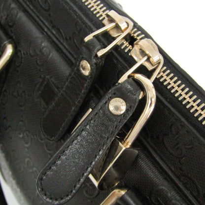 Gucci Convertible Briefcase Guccissima Leather, Black, Leather, Briefcase