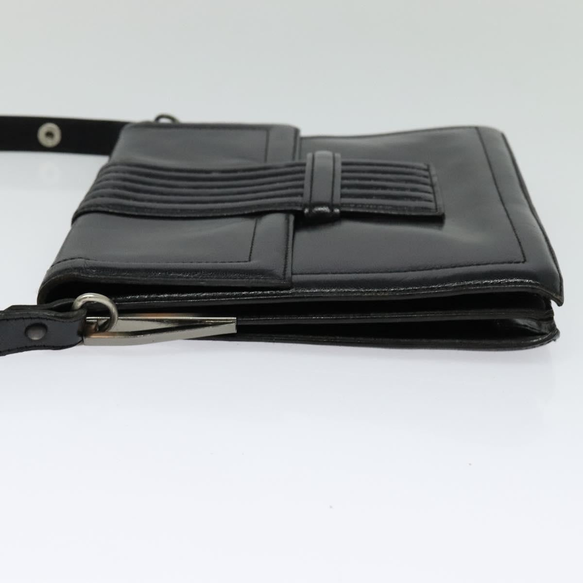 Saint Laurent Vintage Shoulder bag leather, Black, Leather, Shoulder Bag