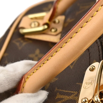 Louis Vuitton Manhattan Monogram Canvas, Brown, Canvas, Handbag